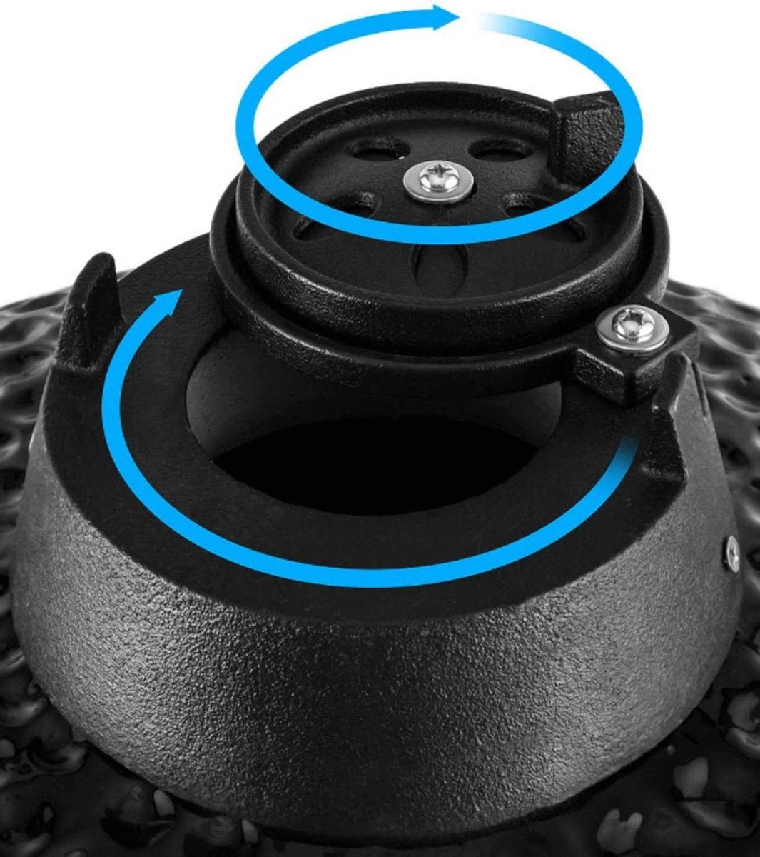 Patton Kamado 15" - Keramisch - Tafel Model - Premium Black - Medium - Zwart - Afbeelding 9