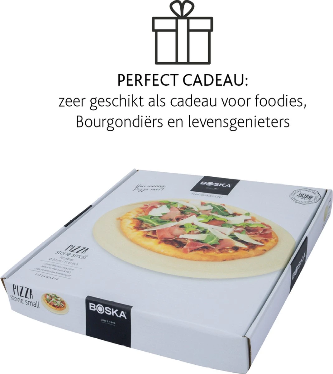 Boska Pizzasteen Deluxe - Voor Oven & BBQ - Knapperige Pizza's - Ø 29.5 Cm - BBQ Accessoires - Afbeelding 2