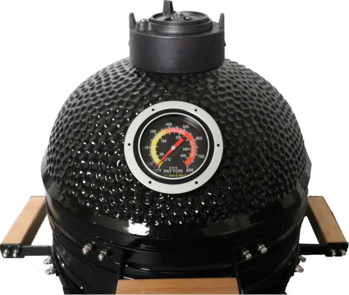 Patton Kamado 15" - Keramisch - Tafel Model - Premium Black - Medium - Zwart - Afbeelding 6