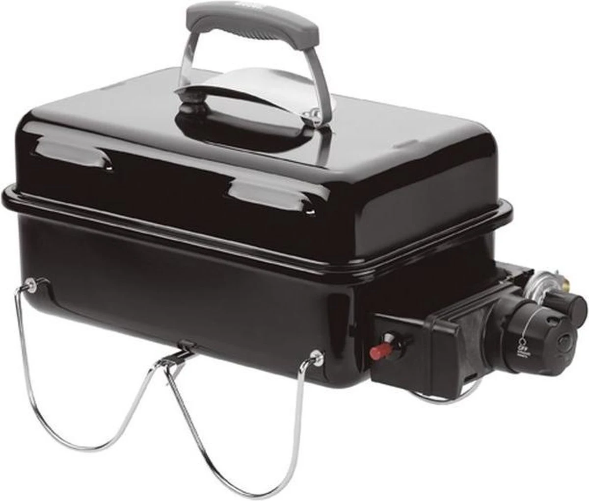 Weber Go-Anywhere Gas Barbecue - 41x26 Cm - Roestvrijstalen Branders - Gasregelkop - Incl. Deksel - Afbeelding 4