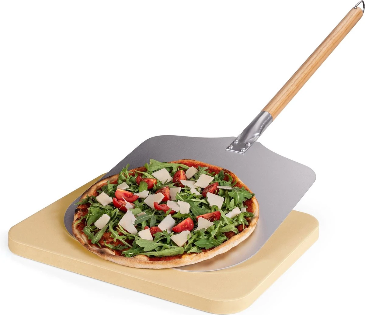 Blumtal - Pizzasteen Met XL Pizza Schep - Professionele Pizza Set - Cordieriet Pizza Stone - Afbeelding 6