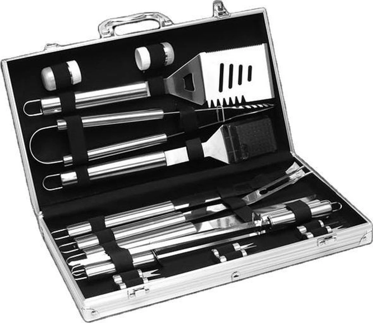 Sens Design BBQ Accesoires - 18 Delig - BBQ Gereedschapset Koffer - Afbeelding 2