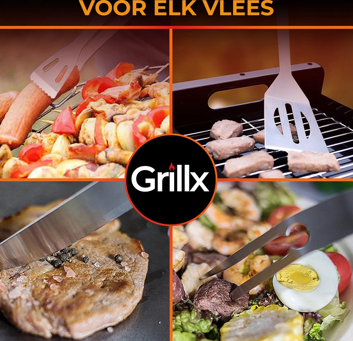 GrillX Barbecue Gereedschap Set - 19-delig - Inclusief Luxe Draagtas - BBQ Accesoires - Gereedschapset - Afbeelding 6