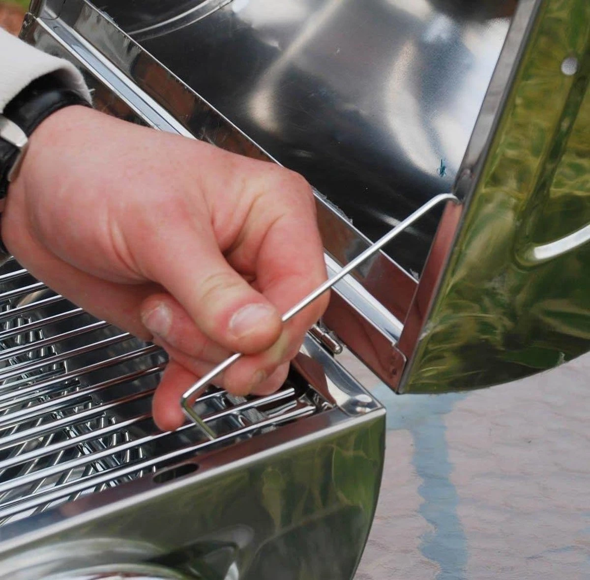 BBQ Collection Houtskoolbarbecue - Cilinder - Chroom - Afbeelding 8