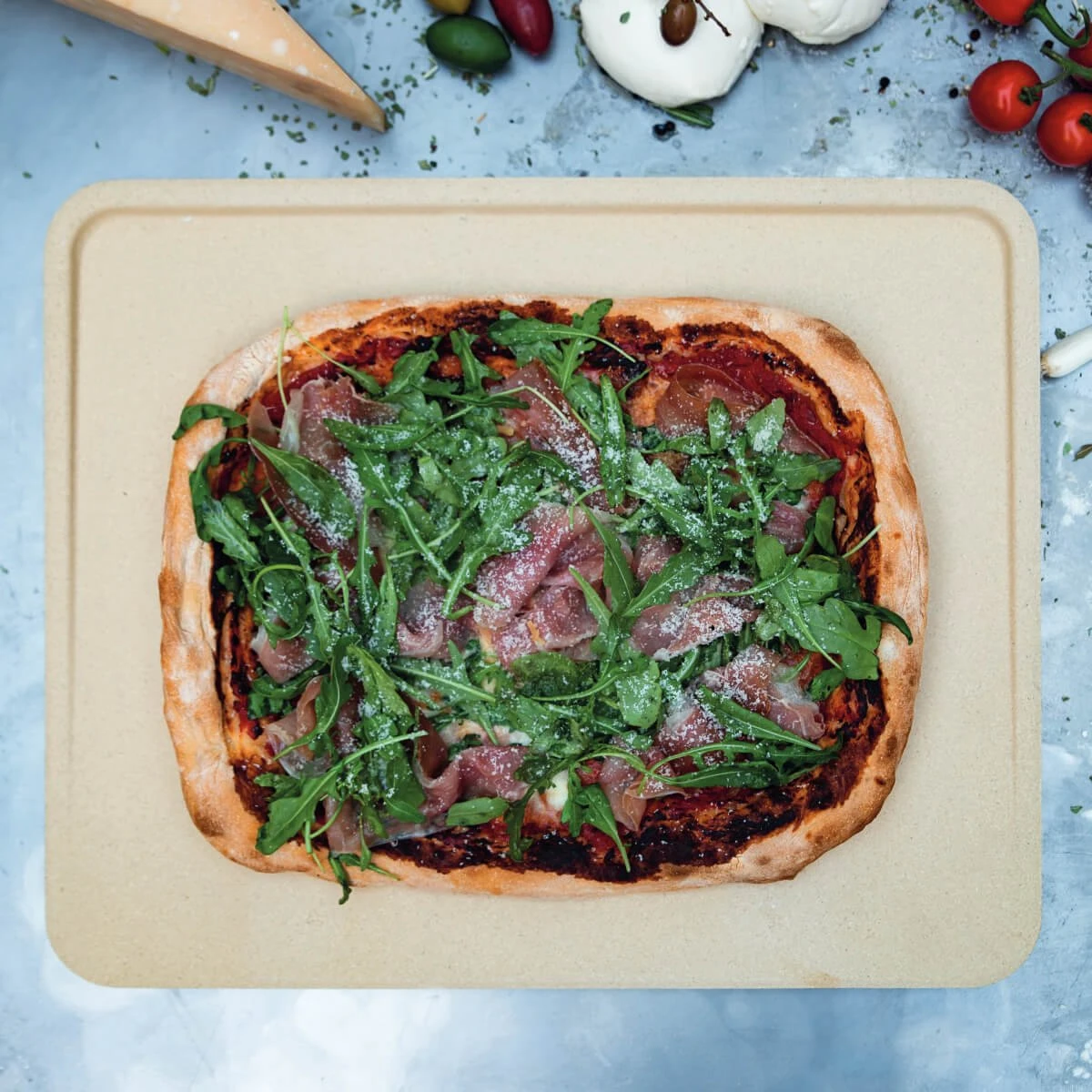 Boska Pizzasteen Deluxe Rechthoek - Voor De Oven - Knapperige Pizza's - 40x32 Cm - BBQ Accessoires - Afbeelding 14