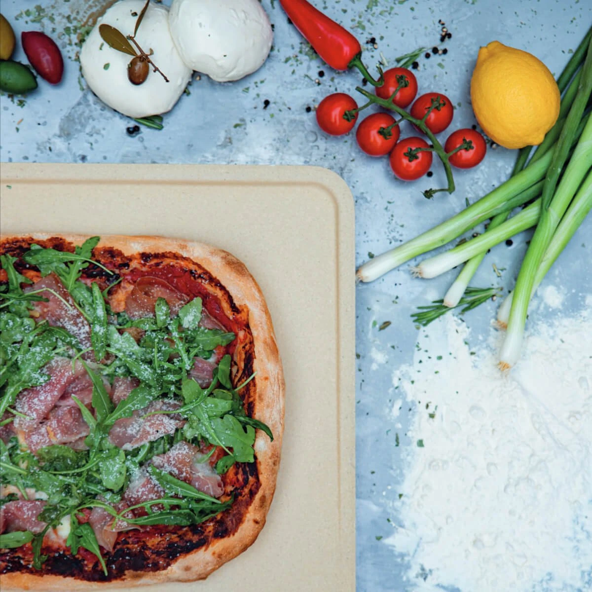 Boska Pizzasteen Deluxe Rechthoek - Voor De Oven - Knapperige Pizza's - 40x32 Cm - BBQ Accessoires - Afbeelding 16