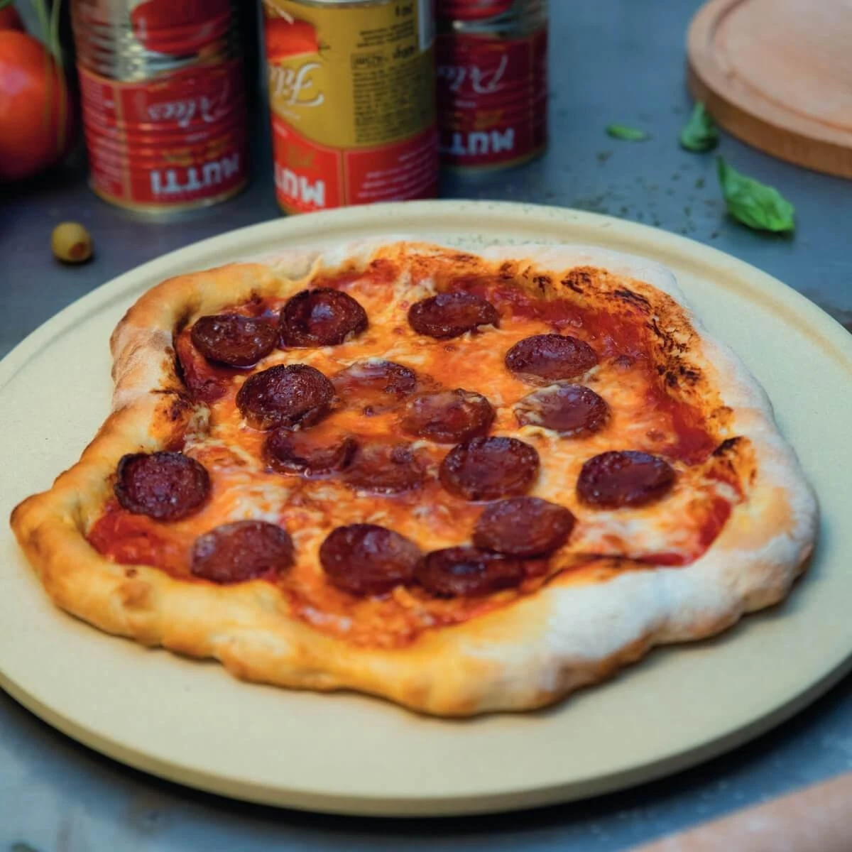 Boska Pizzasteen Deluxe L - Voor Oven & BBQ - Knapperige Pizza's - Ø 35 Cm - BBQ Accessoires - Afbeelding 3