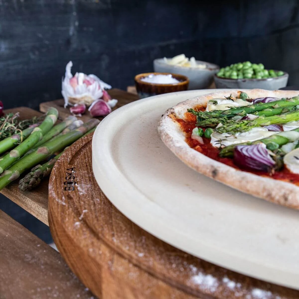 Boska Pizzasteen Deluxe L - Voor Oven & BBQ - Knapperige Pizza's - Ø 35 Cm - BBQ Accessoires - Afbeelding 12