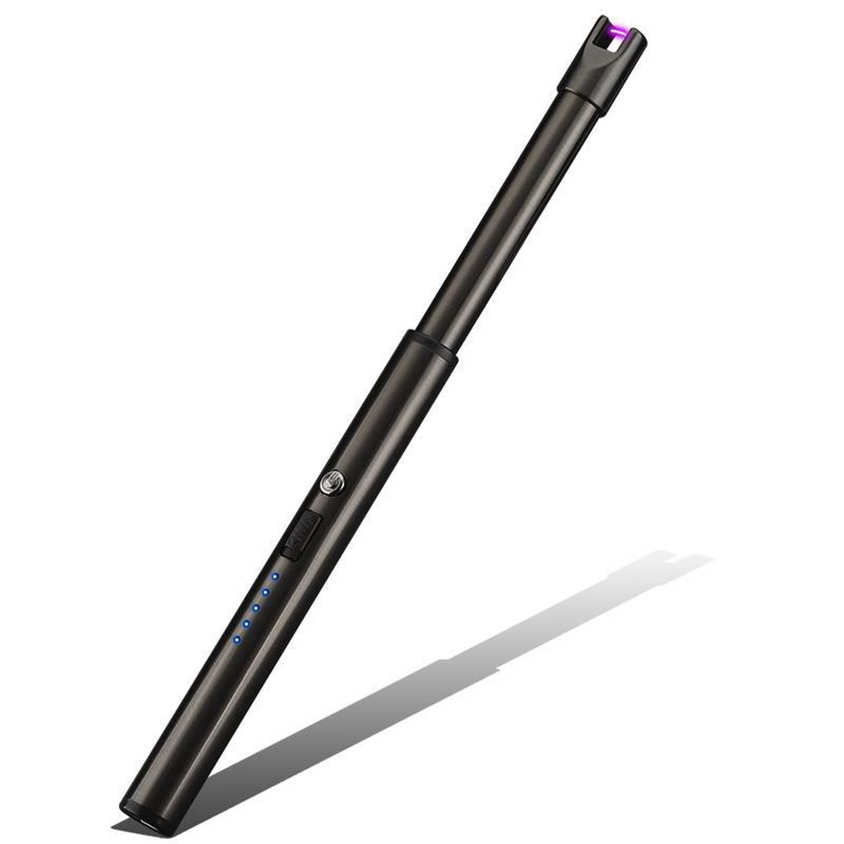 Oplaadbare Lange Dunne Elektrische Aansteker - Duurzame Plasma Aansteker - Inclusief Cadeauverpakking - BBQ – Kaarsen - Zwart - Afbeelding 6