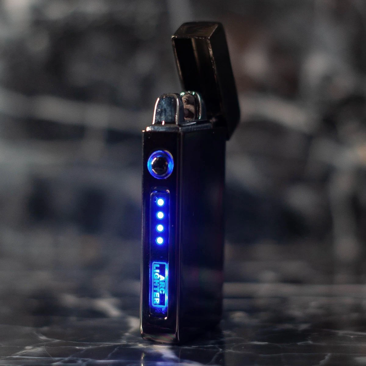 Merkloos Cuberna Elektrische Plasma USB Aansteker Met Batterij Indicator Ice Black - Wind En Storm Bestendig - Geschikt Voor Kaarsen, Vuurwerk, Sigaretten En BBQ - Afbeelding 3