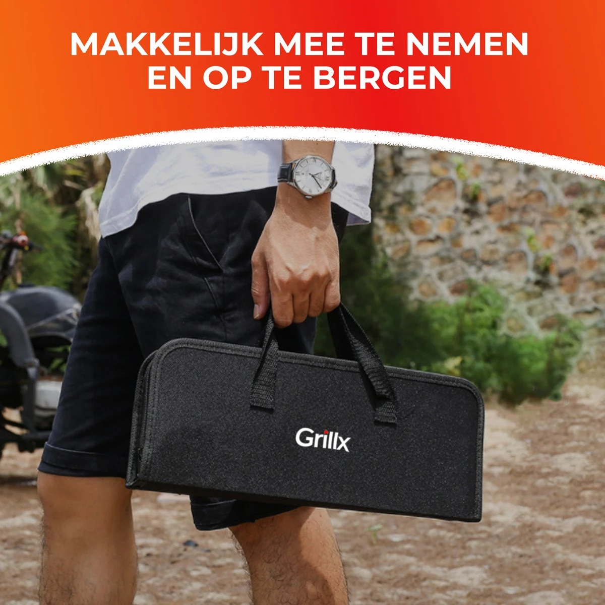 GrillX Barbecue Gereedschap Set - 19-delig - Inclusief Luxe Draagtas - BBQ Accesoires - Gereedschapset - Afbeelding 8