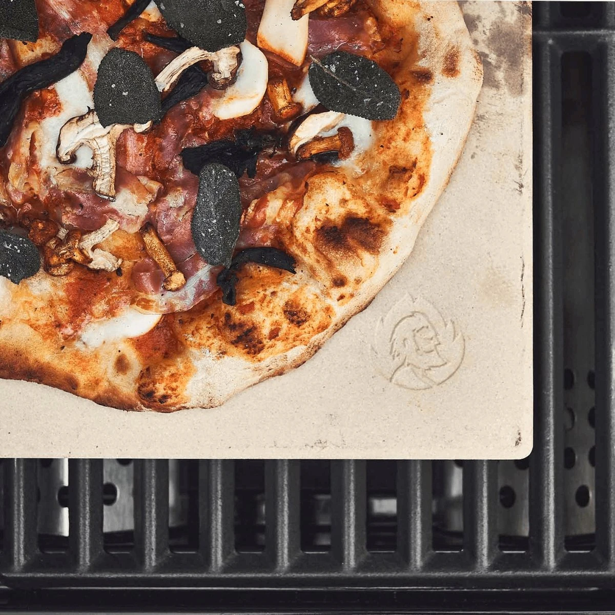 Burnhard Pizzasteen 38 X 30 X 1,5 Cm + Pizzaschep - Afbeelding 9