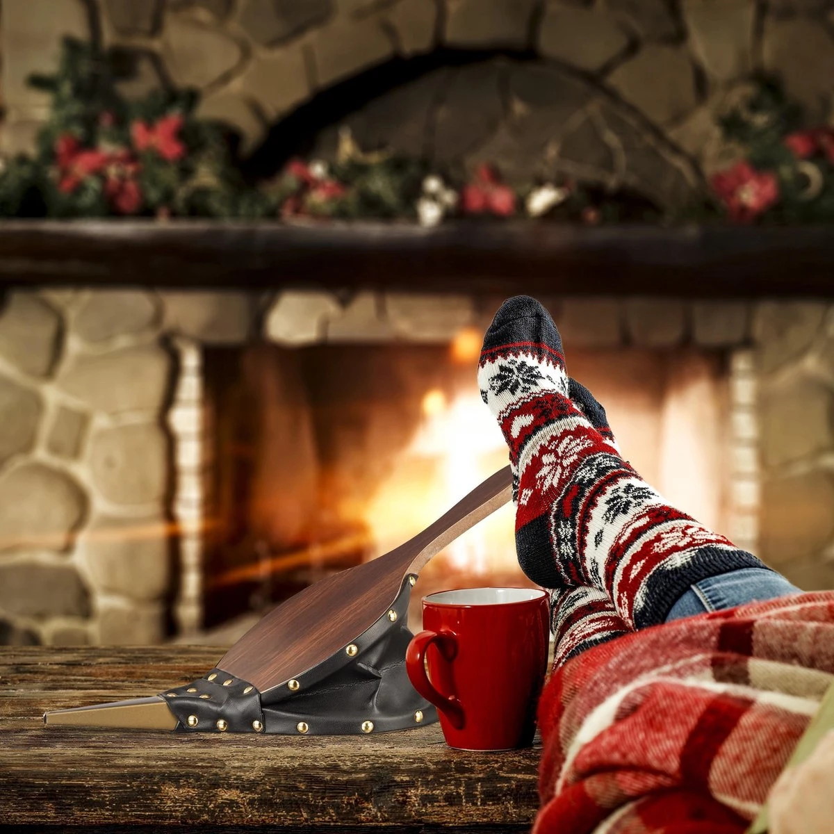 Blaasbalg - Barbecue Aanwakkeren - Balg - Openhaard Accessoire - Blaaszak BBQ - Afbeelding 2