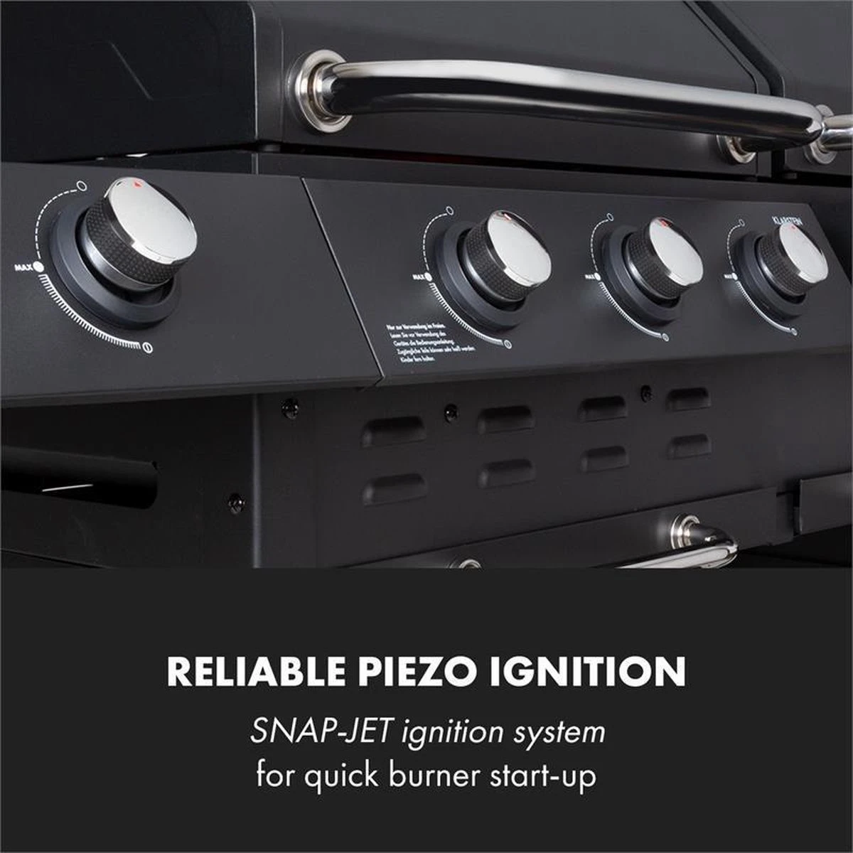 Klarstein Kingsville Double Barbecue - Houtskool- En Gasbarbecue - Smoker BBQ - Inclusief Deksels En Thermometer - Met 2 Roosters - Zwart - Afbeelding 5