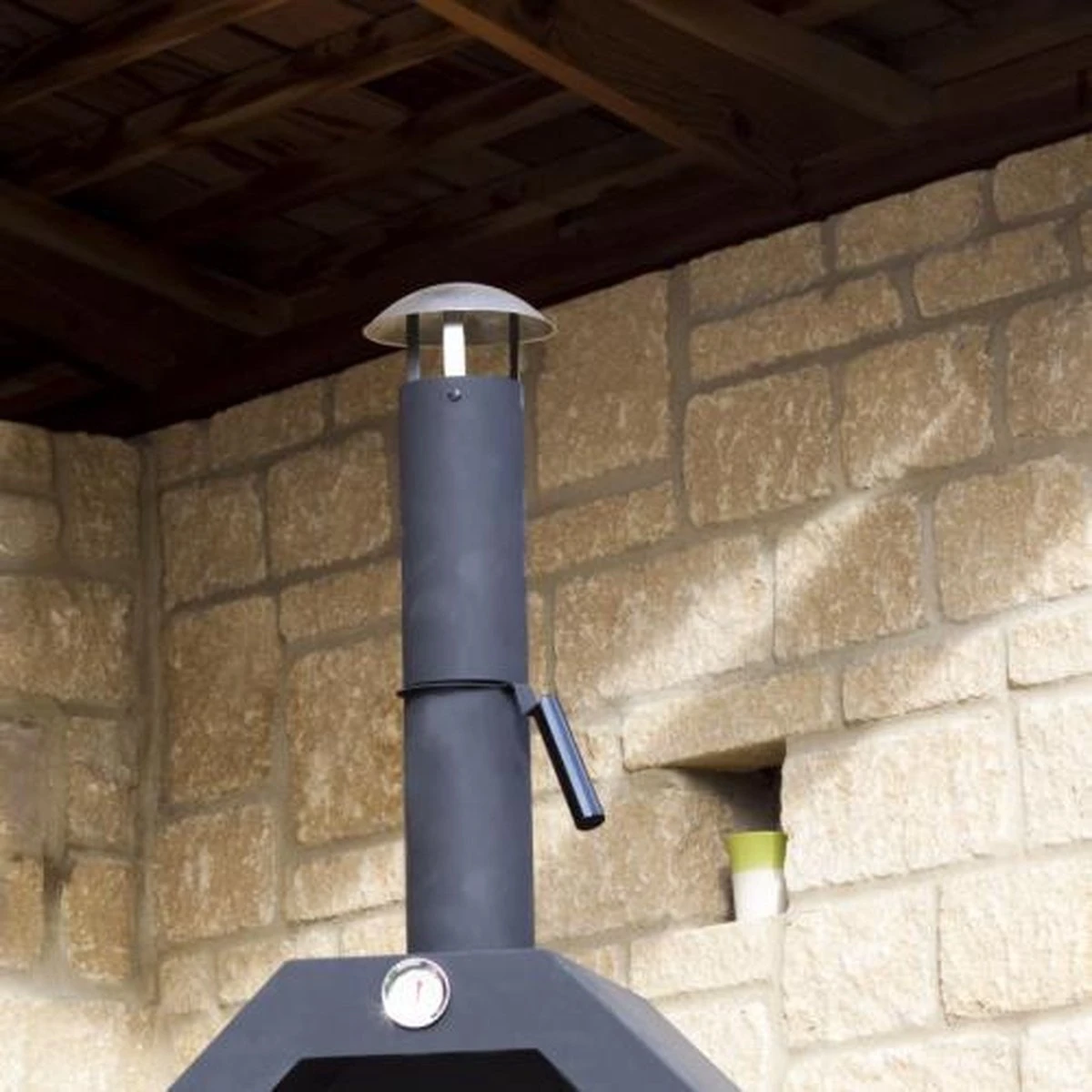 Merkloos MaxxGarden Pizza Oven - Smoker Barbecue Houtskool 45 X 65 X 158cm - Afbeelding 18