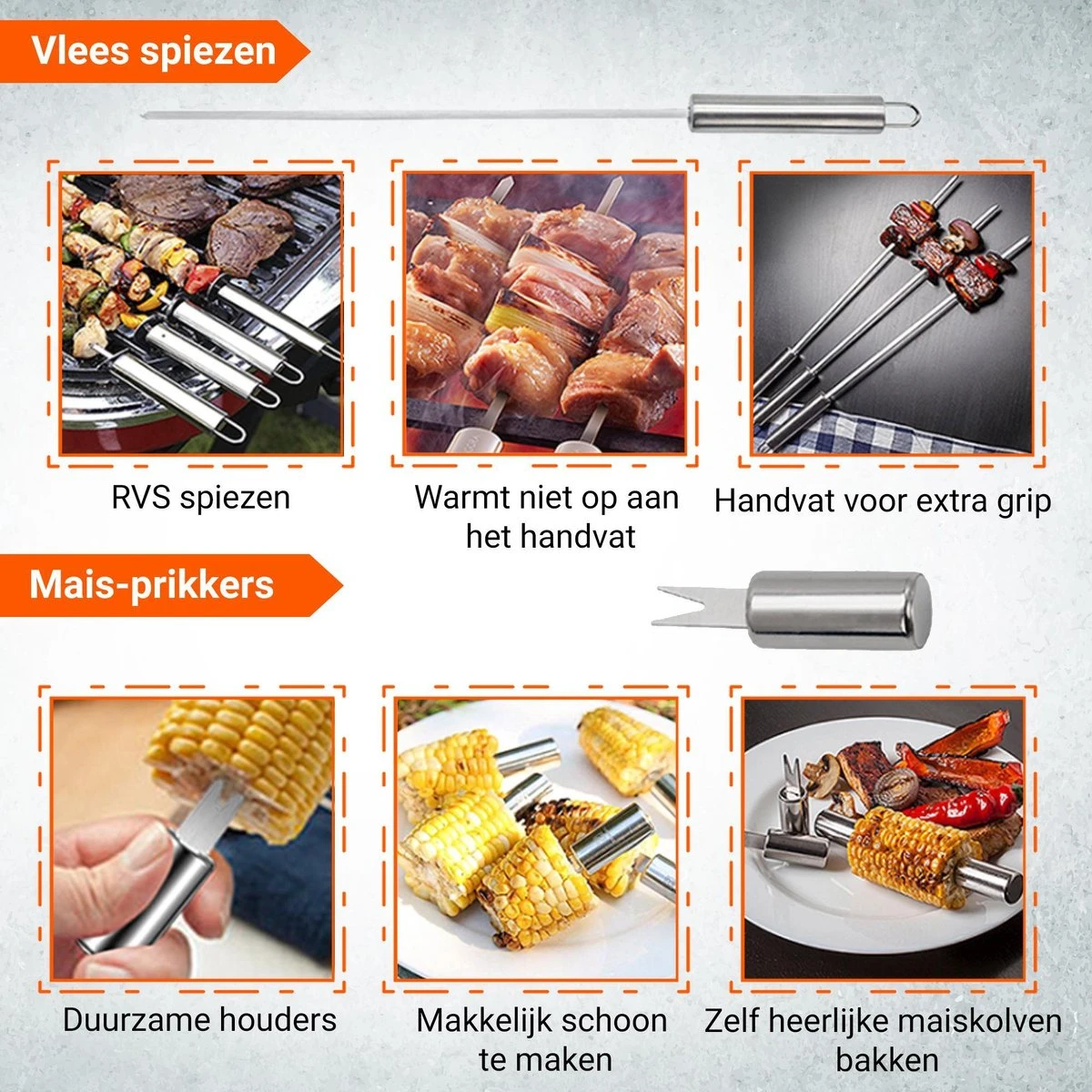 BBQ Accesoires Gereedschapset Koffer Set Tang Borstel Schort Barbecue Dagdeals - Chef Cook BBQ Accessoires Set - Afbeelding 5