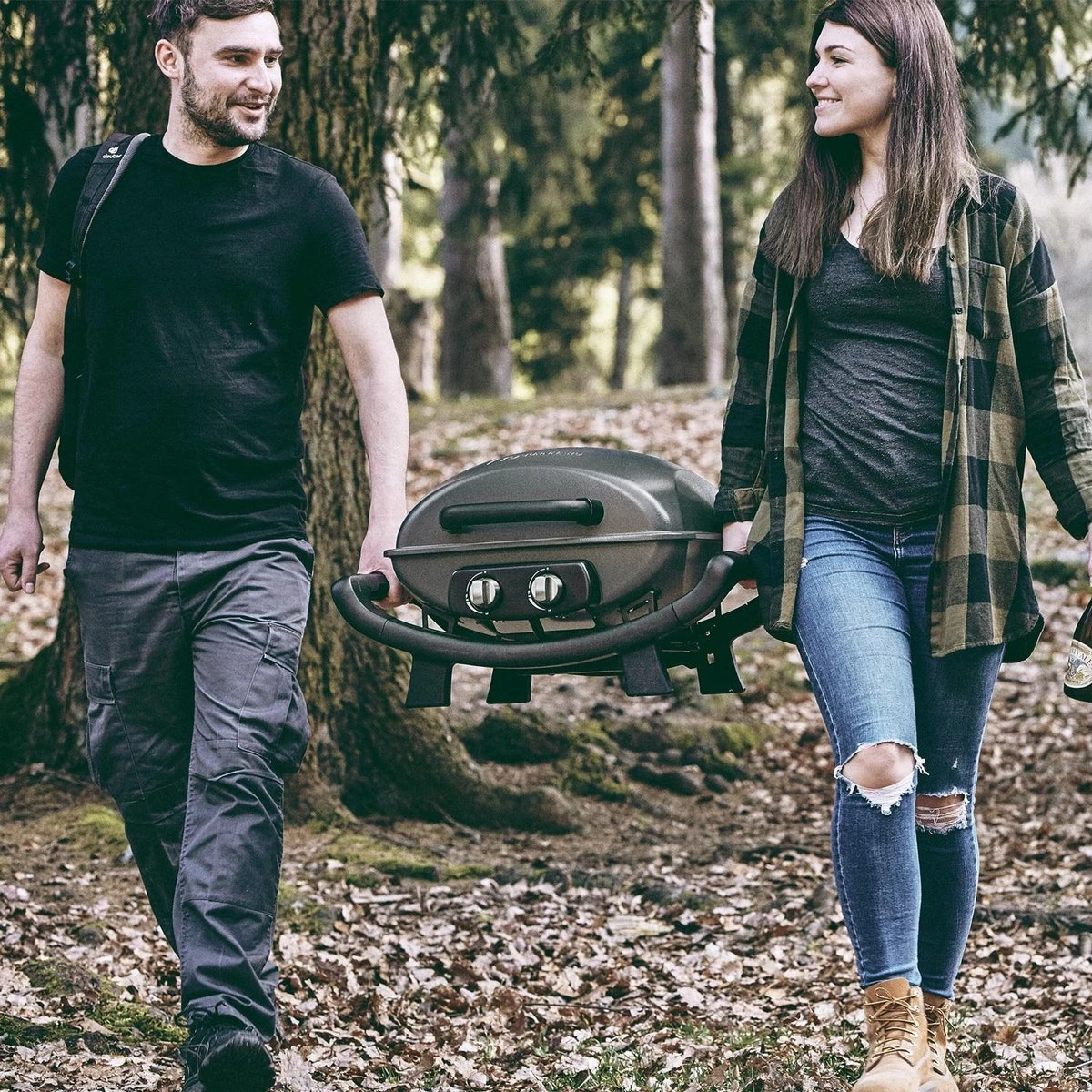 Burnhard Draagbare 2-Branders Gasbarbecue - Afdekhoes - BBQ Wayne - Afbeelding 5