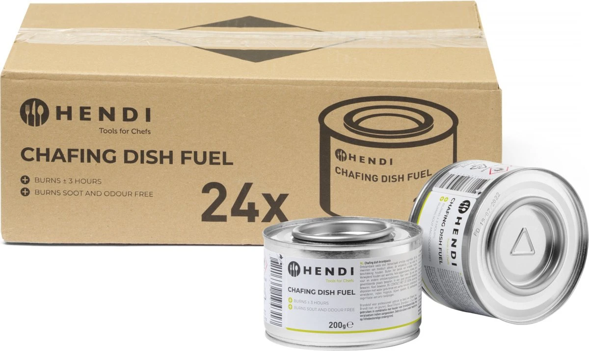 Hendi Brandpasta Voor Chafing Dish - Brandgel 200g - ( 24 Stuks )