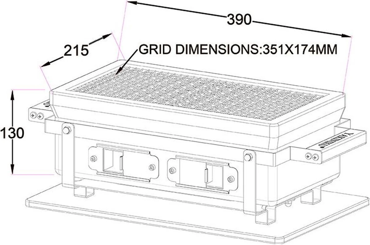 YAKINIKU Rechthoekige Shichirin | Konro- & Yakitori Grill - Afbeelding 17