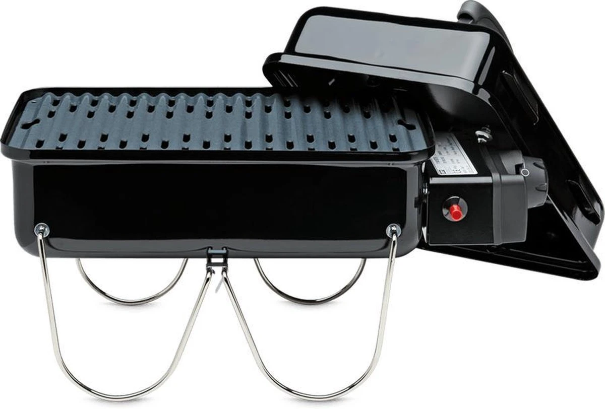 Weber Go-Anywhere Gas Barbecue - 41x26 Cm - Roestvrijstalen Branders - Gasregelkop - Incl. Deksel - Afbeelding 5