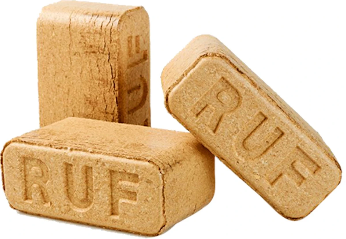 Merkloos RUF Briketten - Beukenhout Briketten - Brandhout - Hout Briketten Geperst - 20kg - 24briketten - Afbeelding 4