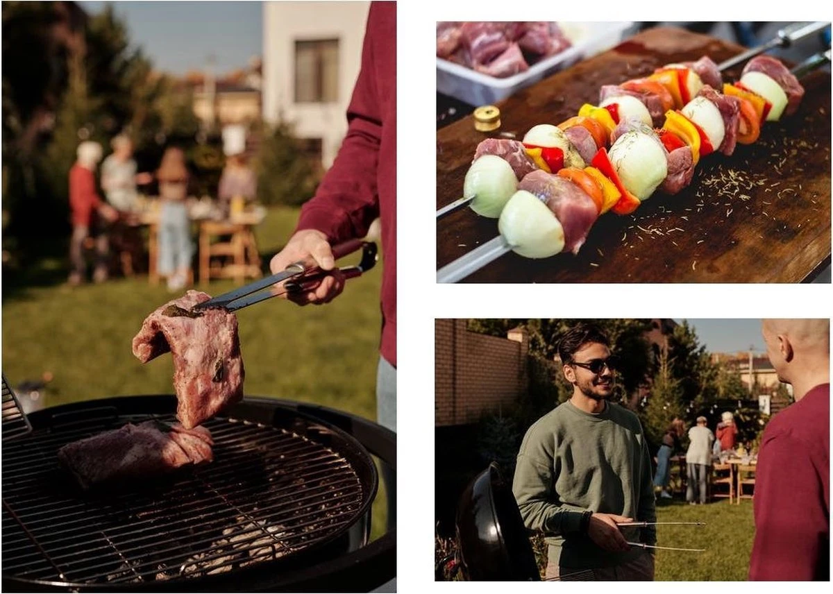 BBQ Accesoires Set Met Thermometer, Handschoenen, Bbq Tang, Bbq Borstel Van Zedar - Afbeelding 3