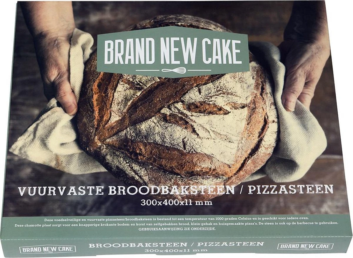 Broodbaksteen / Pizzasteen 300x400x11mm BBQ / Oven - BrandNewCake® - Afbeelding 3
