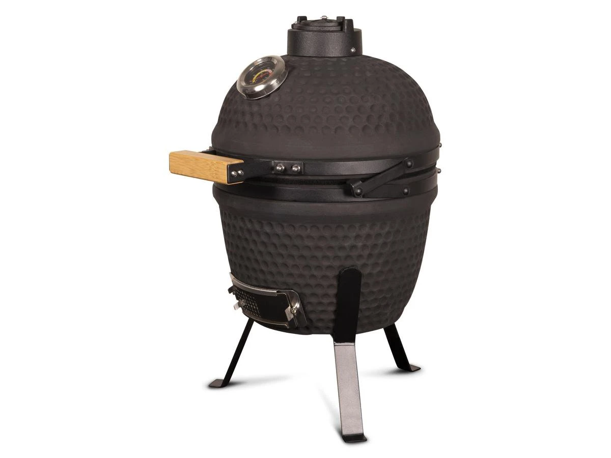 Patton Kamado Grill 13" - Keramisch - Kookoppervlak Ø 28 - Mat Zwart - Afbeelding 2