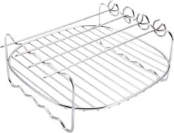 Merkloos Grillrooster - Incl. 4 Spiezen - Barbeque Benodigdheden - Zilver - Able & Borret