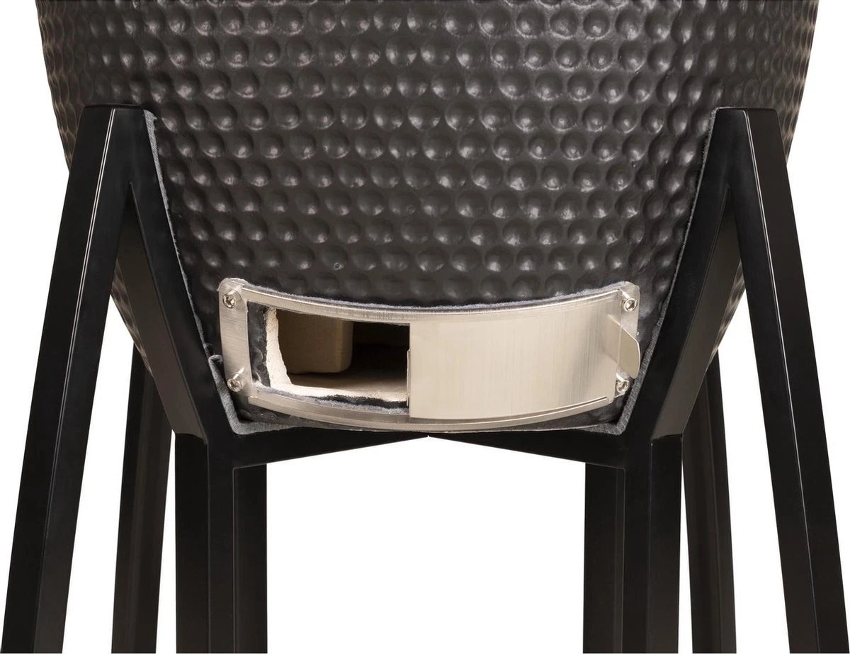 Patton - Kamado 21" - Premium Black - Keramische Barbecue - Incl. Bluetooth Kerntemperatuurmeter - LED Verlichting - Large - Compleet - Zwart - Afbeelding 9