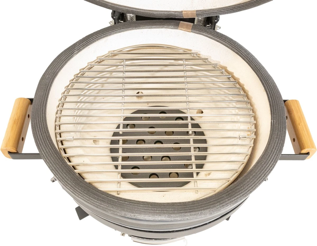 MaxxGarden Kamado Grill Medium 40 - Barbecue - Zwart - 49x54x48cm - Afbeelding 2