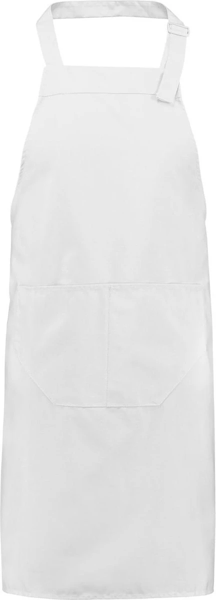 Merkloos Benza Keukenschort / Barbecueschort - 85 X 70 Cm - Wit