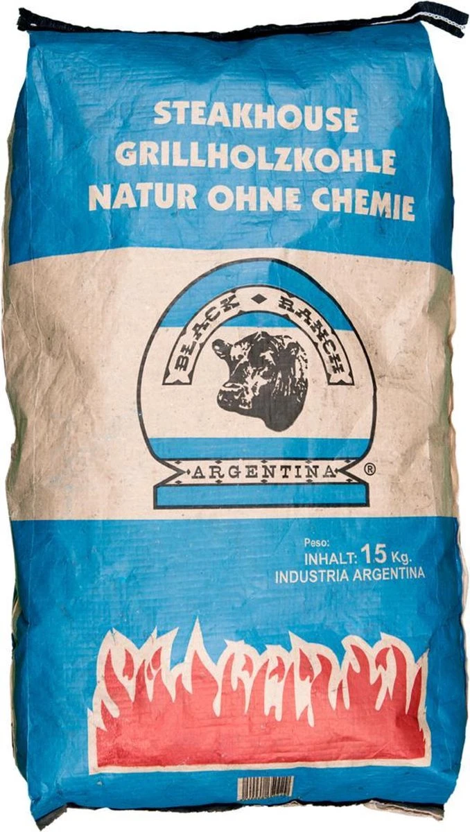 Black Ranch Houtskool 15 Kg – Quebracho – 1 Zak - Afbeelding 2