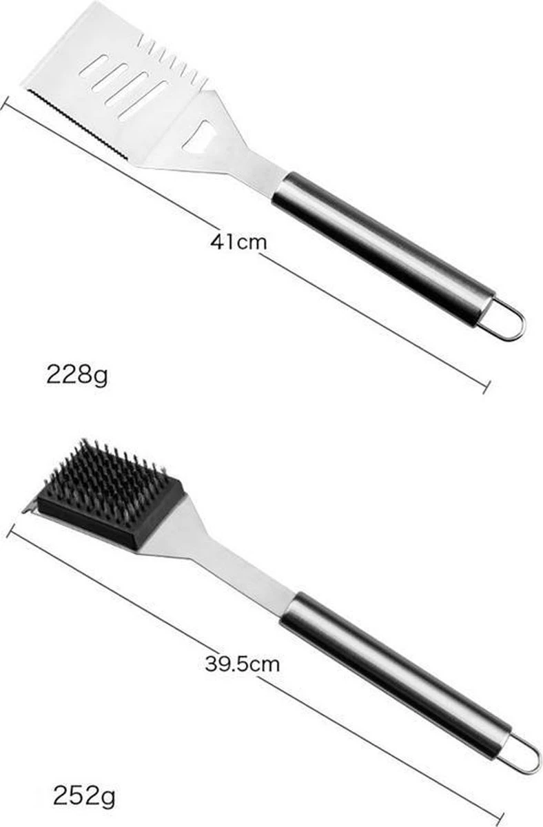 Sens Design BBQ Accesoires - 18 Delig - BBQ Gereedschapset Koffer - Afbeelding 4