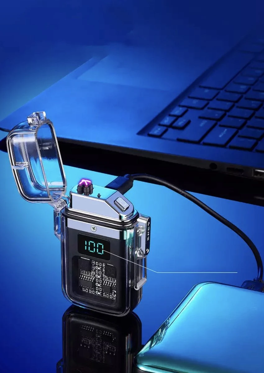 Merkloos Elektrische Plasma Aansteker | USB Oplaadbaar | Wind En Storm Bestendig | Voor Vuurwerk - Pyro Liefhebbers | Zwart - Afbeelding 2