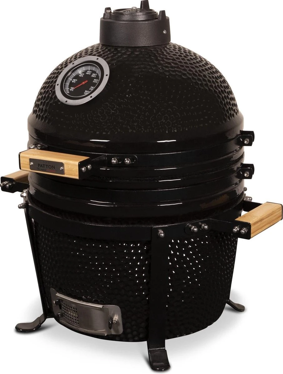 Patton Kamado 15" - Keramisch - Tafel Model - Premium Black - Medium - Zwart - Afbeelding 4